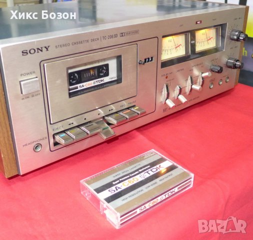 Прекрасен касетен дек Sony TC 206SD - 10 кила качествен звук, снимка 2 - Декове - 39614753