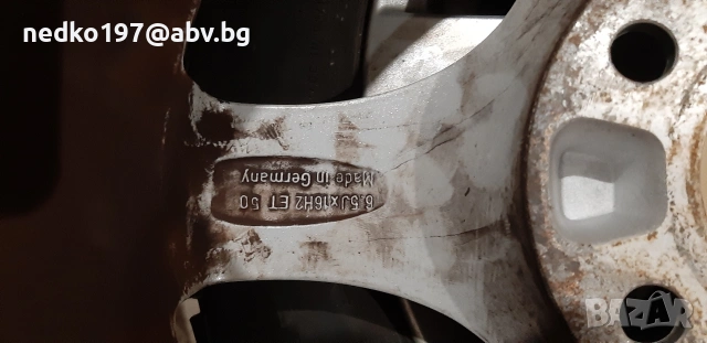 продават се алуминиеви джанти 16 цола 5×112 намират се в горна оряховица 220 евро, снимка 5 - Гуми и джанти - 53499482