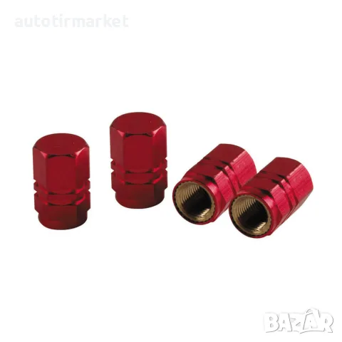 Капачки за вентили – ЧЕРВЕНИ – LAMPA 02505
