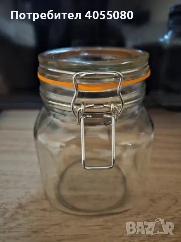 Буркан с херметическа капачка, снимка 2 - Буркани, бутилки и капачки - 48028186