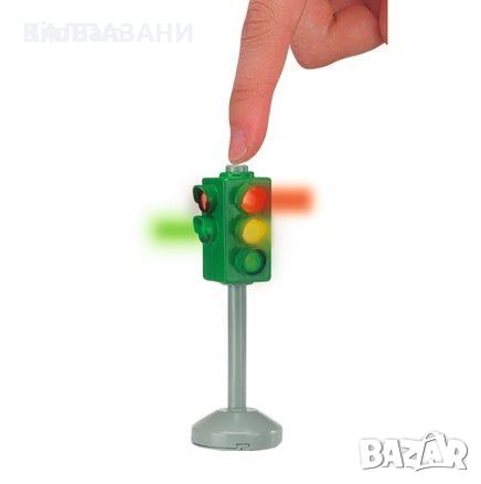 Dickie Toys - Светофар с пътни знаци 12 см. 203341000, снимка 2 - Коли, камиони, мотори, писти - 35921138