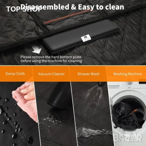 KYG Удължител за задната седалка за кучета, хамак за кучета с твърдо дъно, L - 132 см x 62 см, снимка 5 - За кучета - 49965476