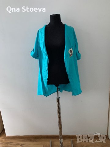 Дамска горна дреха, тип риза с колан , снимка 4 - Ризи - 39362036