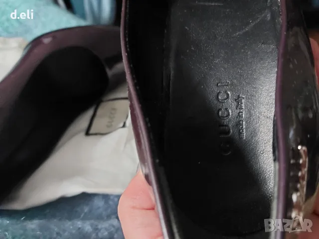 GUCCI. Original Size 38 Кожени обувки, снимка 5 - Дамски обувки на ток - 47748983