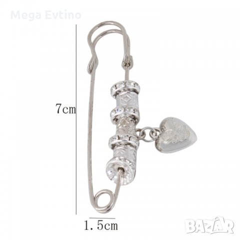 Дамска брошка PAM&Dora, сребриста, снимка 3 - Други - 35926212