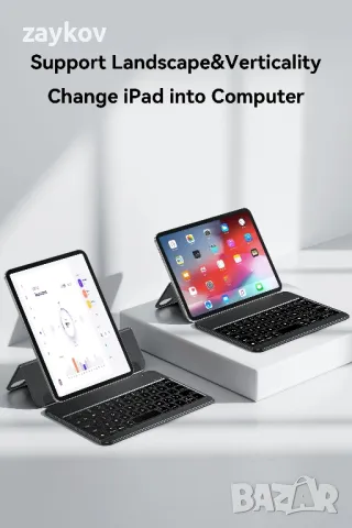 Мини Bluetooth клавиатура Essager за iPad 8,3 инча mini 6-то, снимка 2 - Клавиатури и мишки - 49148273