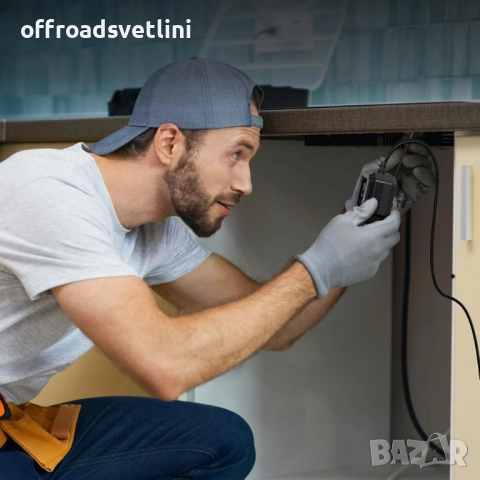 Индустриален ендоскоп – 5 метра кабел, Ø8 мм, HD камера, 2" дисплей, снимка 6 - Аксесоари и консумативи - 52471639