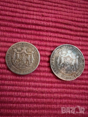 Две монети 1 и 2 лева 1925 година. , снимка 2 - Нумизматика и бонистика - 52456892