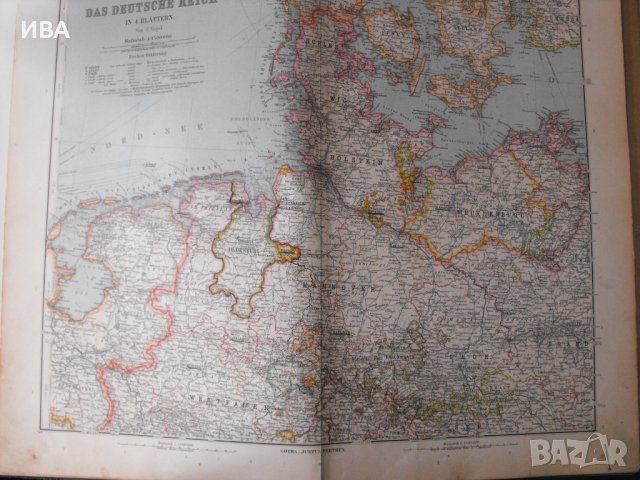 Stielers HAND-ATLAS.  Gotha: Justus Perthes, 1909., снимка 7 - Енциклопедии, справочници - 41312376