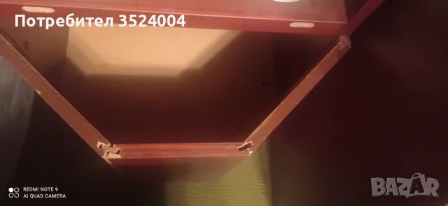 Секция с витрина с плъзгащ плод който става на малка ракла, снимка 5 - Секции и витрини - 47711192