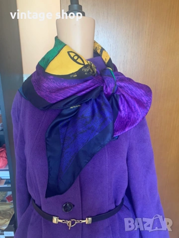 Копринен шал с абстрактен десен картина на Пикасо, снимка 5 - Шалове - 53821867