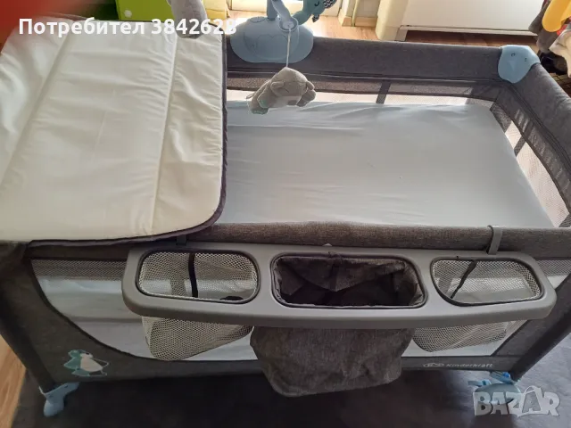 Бебешка кошара Kinderkraft + матрак , снимка 3 - Кошарки - 49265956