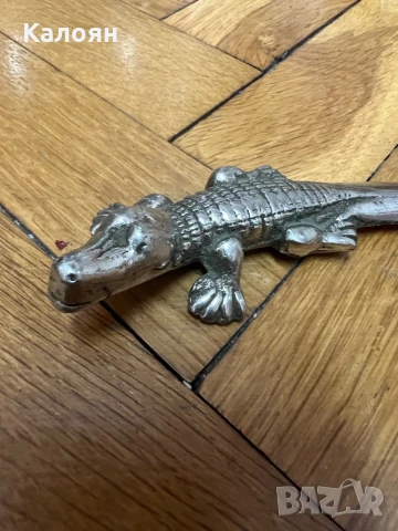 Нож за писма метален крокодил