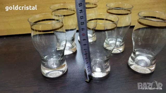 ретро стъклени чаши , снимка 4 - Антикварни и старинни предмети - 48734062