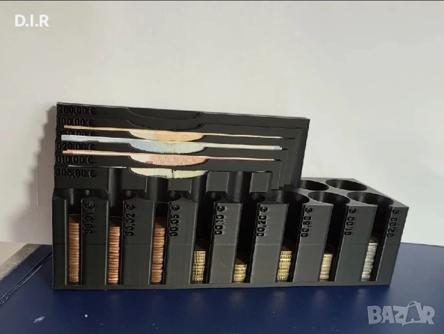 Каса с отделения за всички монети и банкноти до 200, снимка 3 - Други стоки за дома - 53114094