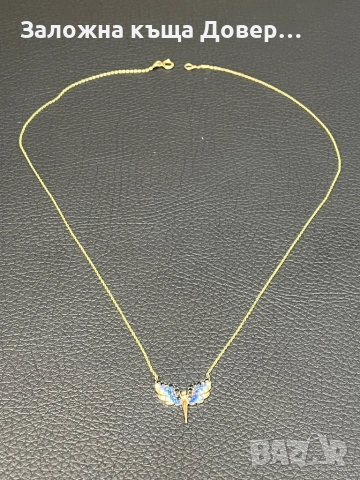Златно колие феникс  14 карата 585 zlatni gold Fenix, снимка 7 - Колиета, медальони, синджири - 52829669
