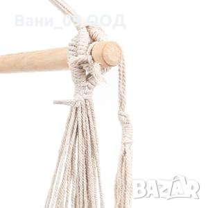 Красив висящ хамак с ресни, снимка 3 - Градински мебели, декорация  - 35949343