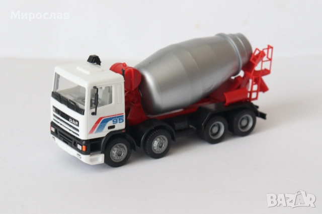 HERPA H0 1/87 DAF 95 БЕТОНОВОЗ МИКСЕР КАМИОН МОДЕЛ, снимка 7 - Колекции - 53655099