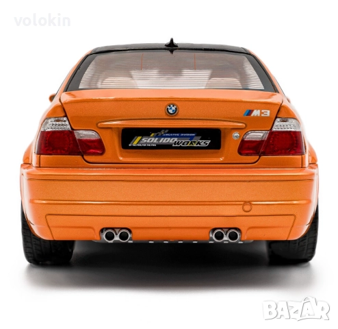 2000 BMW M3 E46 Coupe 1/18 Solido, снимка 4 - Колекции - 52787668