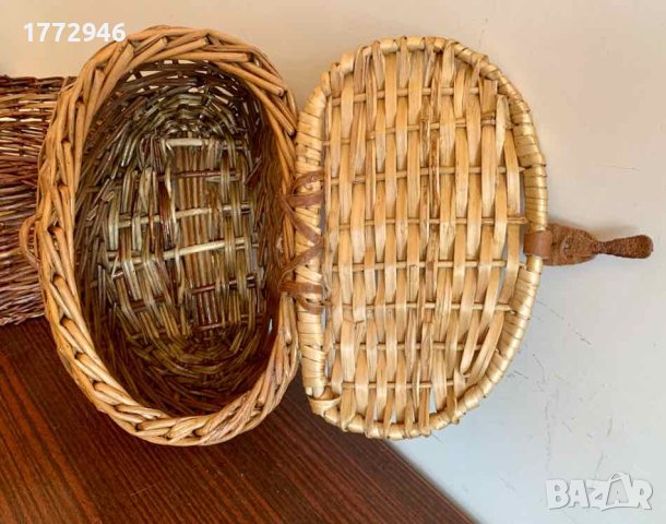 Плетена дървена кошница - 3 вида ретро, малки, снимка 6 - Декорация за дома - 41737877