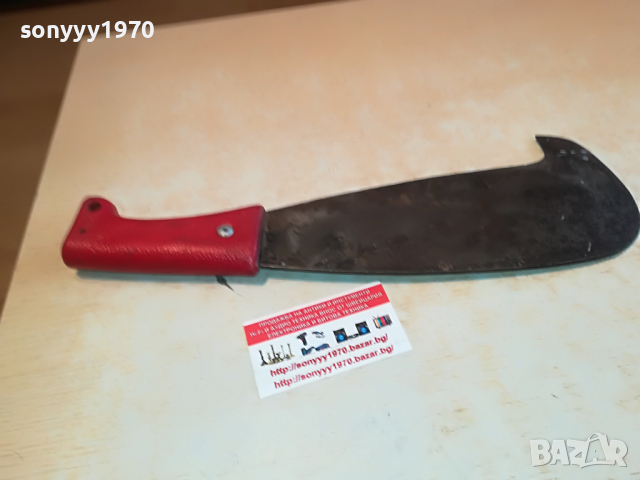 кукри-крив нож-38см-сатър с печат лого от германия 2303221010, снимка 5 - Антикварни и старинни предмети - 36202691