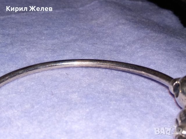 PANDORA ИЗЯЩНА СКЪПОЦЕННА ОТВАРЯЩА се СРЕБЪРНА ГРИВНА СРЕБРО S925 сЮВЕЛИРНО ФАСЕТИРАНИ ЦИРКОНИ 38747, снимка 15 - Гривни - 41741079