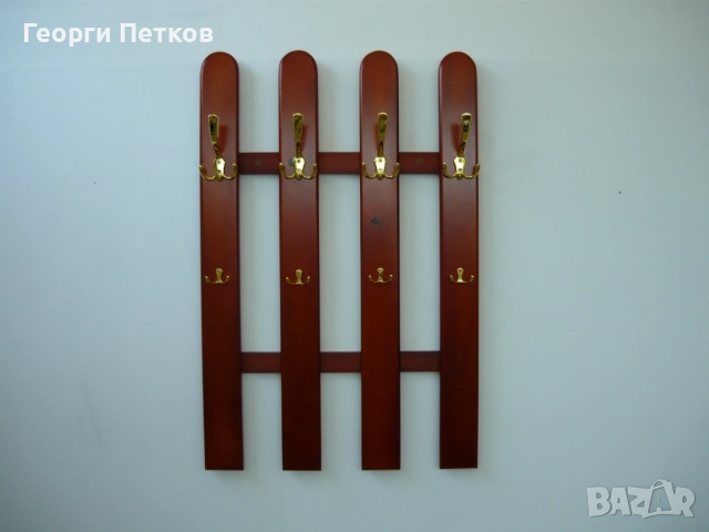 Закачалка от масив, с четири елемента., снимка 6 - Закачалки - 52823179