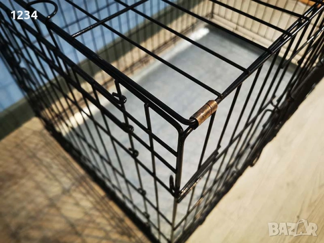 транспортна клетка метална сгъваема 90x57x65см за куче, стационар, снимка 5 - За кучета - 53866415