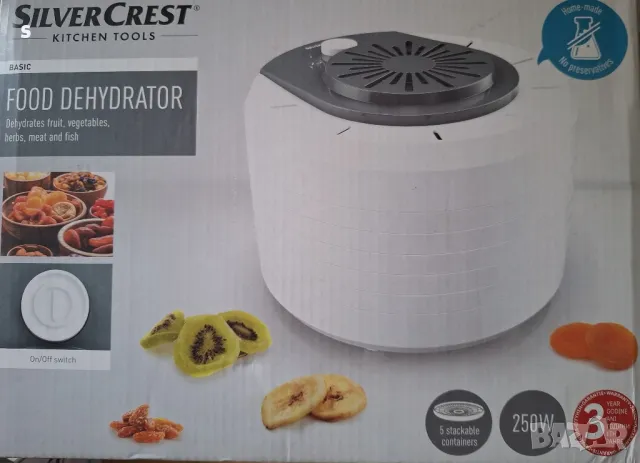 уред за сушене на плодове и зеленчуци на силвъркрест чисто нов 