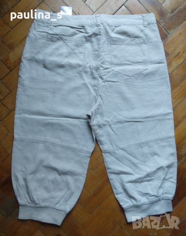 Два чифта бермуди - маркови ленени потури и дънкови бермуди / цвят Милитъри, снимка 4 - Къси панталони и бермуди - 42149043