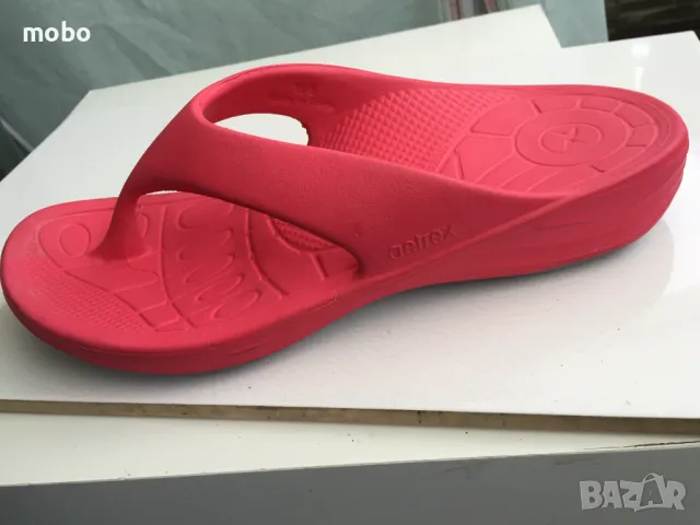 Дамски чехли Aetrex,номер 39, цвят  розов, равна подметка – 3см, снимка 4 - Чехли - 49529503