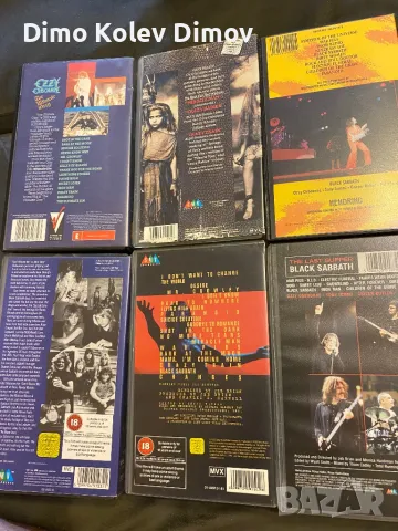 Ozzy Osbourne  BLACK SABBATH VHS Колекция Видеокасети. Оригинали!, снимка 2 - Други музикални жанрове - 48515623