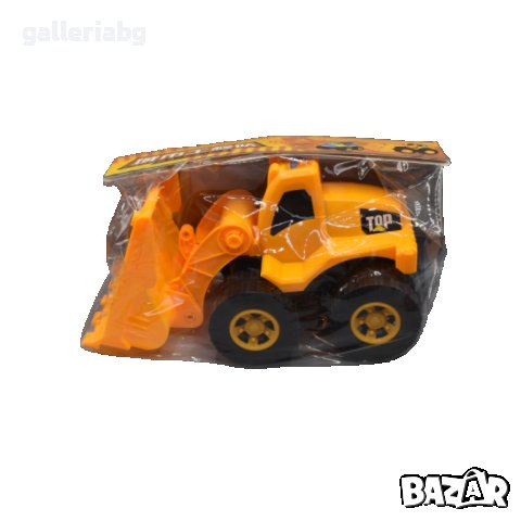 Жълто багерче, багер играчка с кош, снимка 1 - Коли, камиони, мотори, писти - 41319427