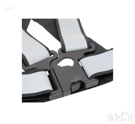 Светлоотразителен колан тип тиранти, черен, 164*194см, снимка 2 - Аксесоари и консумативи - 48993270