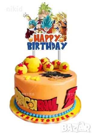 Dragon Ball драгон бол DragonBall парти банер надпис топер топери балон балони рожден ден, снимка 5 - Други - 47282059
