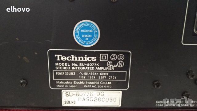 Стерео усилвател Technics SU-8077K, снимка 11 - Ресийвъри, усилватели, смесителни пултове - 38941708