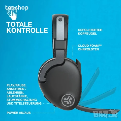 ЧИСТО НОВИ JLab JBuds безжични bluetooth слушалки с микрофон, махаща се слушалка и аукс кабел..., снимка 5 - Bluetooth слушалки - 50493672