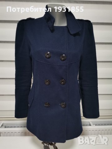 Тъмносиньо палто, снимка 3 - Палта, манта - 34497169