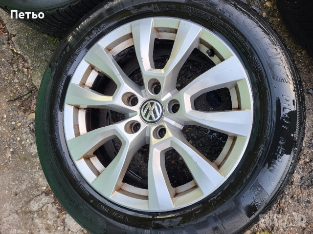 Оригинални джанти 5x120 17ки за VW Amarok,T5,T6,Multivan с гуми Michelin Alpin 235 55, снимка 5 - Гуми и джанти - 52116293