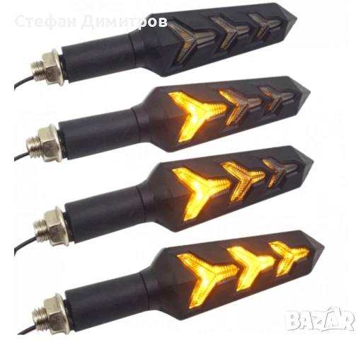 Лед мигачи за моторс бягаща светлина, снимка 2 - Аксесоари и консумативи - 53038753