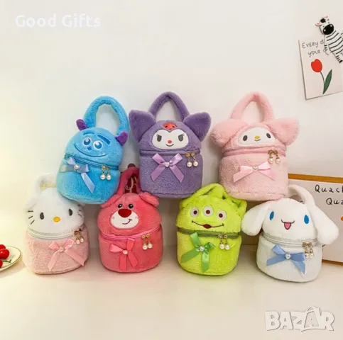 Плюшена чанта Hello Kitty Kuromi, Hello Kitty Melody чанта, снимка 10 - Плюшени играчки - 49157895