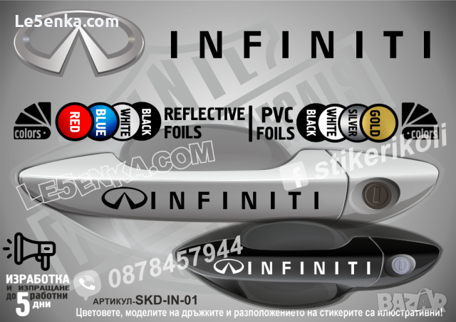Infiniti стикери за дръжки SDK-INF-01