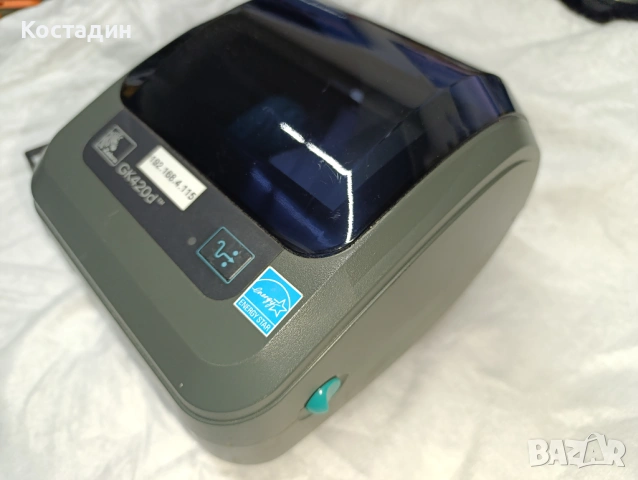 Етикиращ принтер ZEBRA GK420d, снимка 3 - Принтери, копири, скенери - 53712319