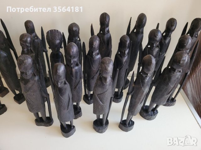 Африканси статуетки Антики НАМАЛЕНИ, снимка 14 - Антикварни и старинни предмети - 41323672