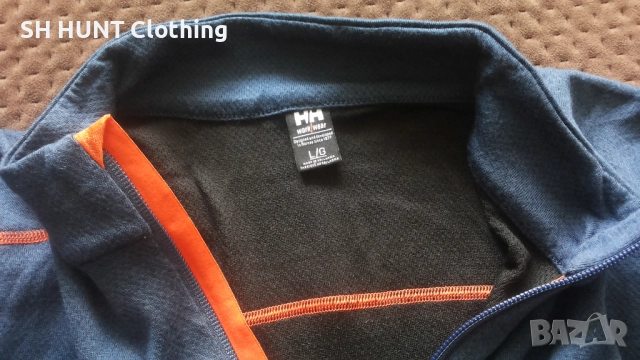 HELLY HANSEN LIFA Base Layer Merino Half Zip Work размер L работна термо блуза W4-353, снимка 11 - Блузи - 52038320