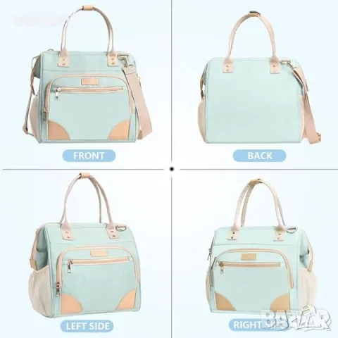 YESBAG Изолирана Чанта за Обяд за Жени, Практична и Здрава, Синя, снимка 7 - Чанти - 49825224