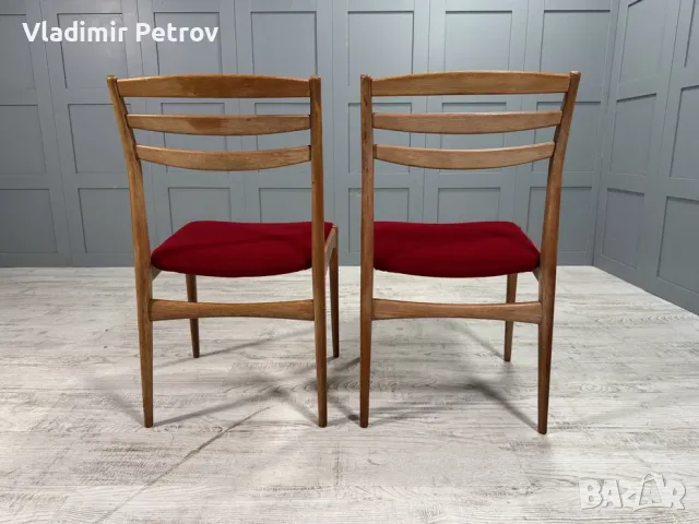 Чифт трапезни столове от 60-те К101, снимка 6 - Столове - 56018690