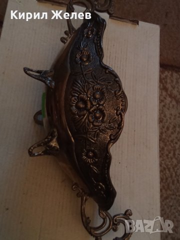 Посребрена Фруктиера стара 24572 , снимка 3 - Декорация за дома - 34044166