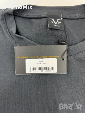 Мъжка тениска 19V69 Italia by Versace 19.69 Azir L блуза с къс ръкав, снимка 8 - Тениски - 41264214