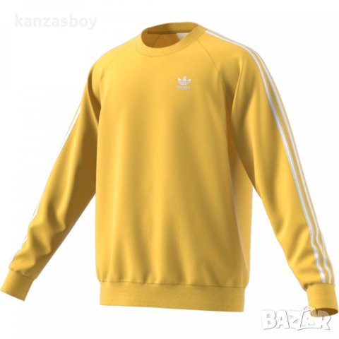 adidas Originals 3-bandes Crewneck - страхотна мъжка блуза КАТО НОВА, снимка 2 - Спортни дрехи, екипи - 42436349
